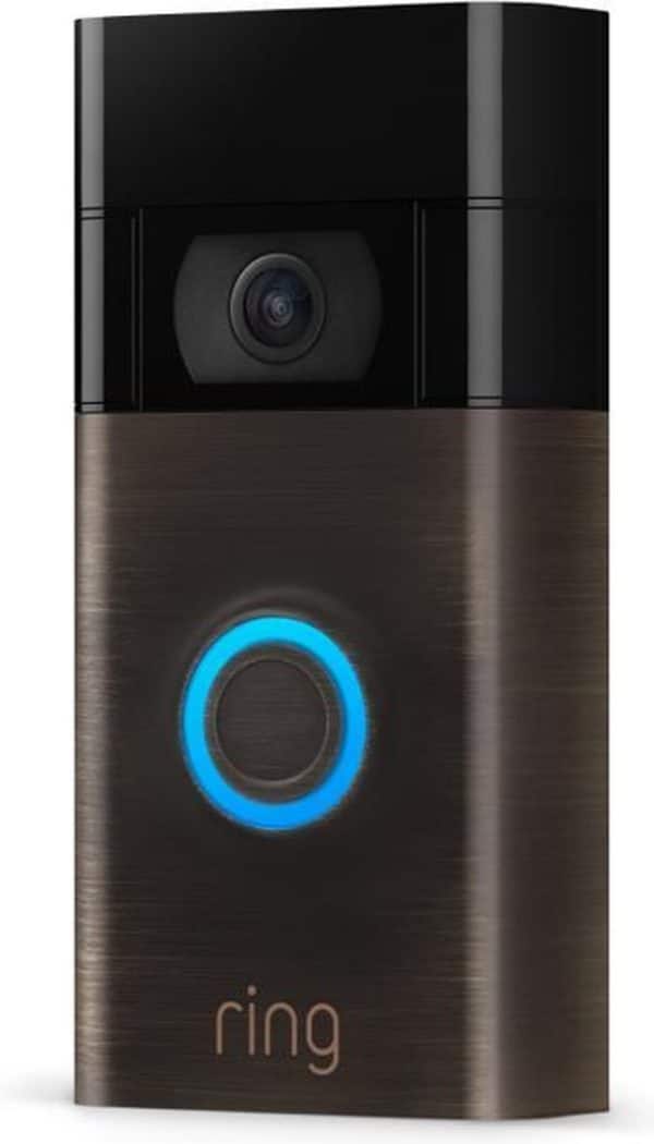Ring Video Deurbel (2de generatie) - Batterij - 1080p HD-video - Venetiaans Brons