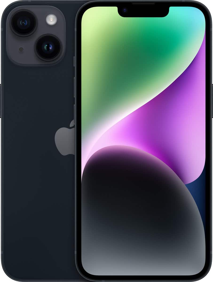Apple iPhone 14 – 128GB – Blauw – voor- en achteraanzicht