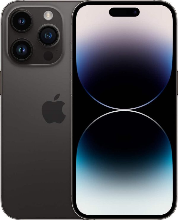 Apple iPhone 14 Pro - 128GB - Spacezwart – voor- en achteraanzicht