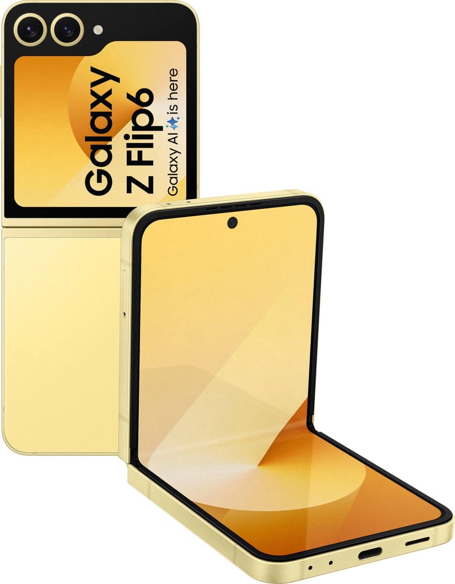 Samsung Galaxy Z Flip6 - 512GB - Silver Shadow – voor- en achteraanzicht
