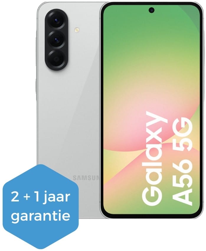 Samsung Galaxy A56 5G - 256GB - Awesome Graphite – voor- en achteraanzicht