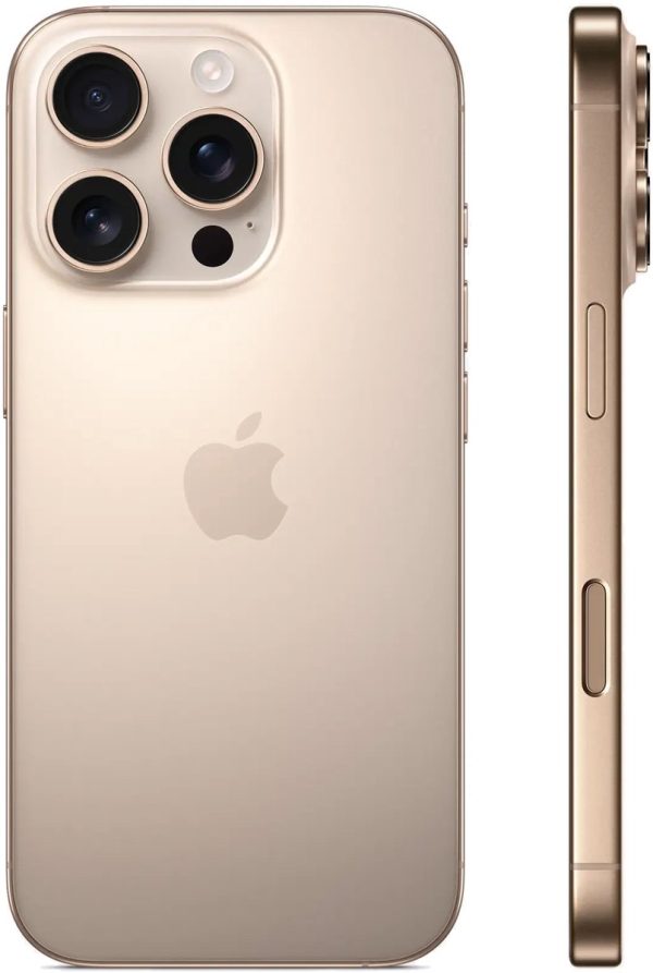 Apple iPhone 16 Pro - 256GB - Desert Titanium – achteraanzicht
