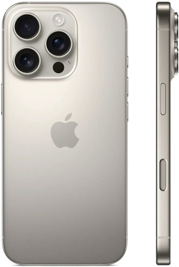 Apple iPhone 16 Pro - 256GB - Natural Titanium – achteraanzicht
