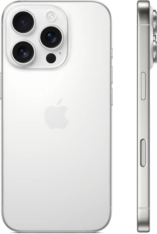 Apple iPhone 16 Pro - 512GB - Wit Titanium – achteraanzicht