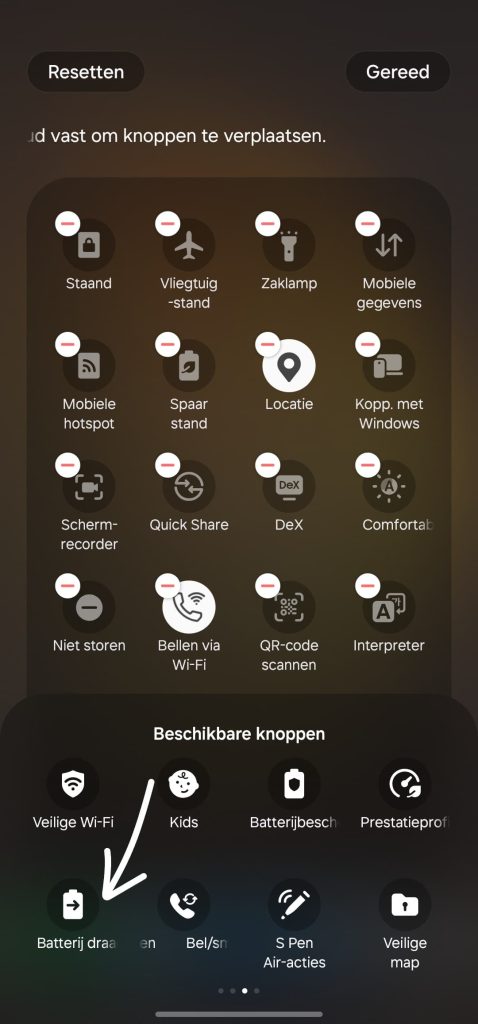 Batterij delen