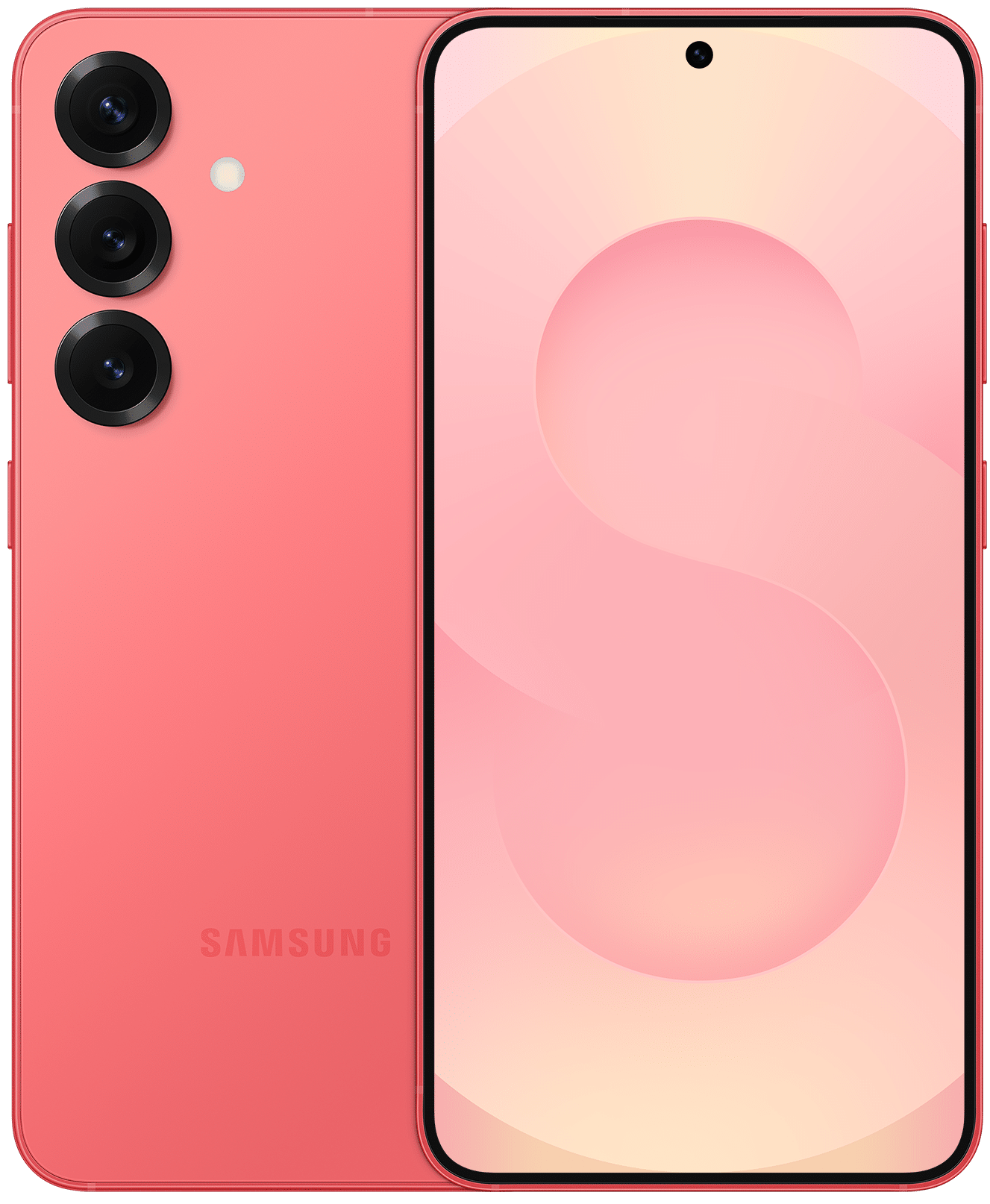 Samsung Galaxy S25 5G - 512GB - Pinkgold – voor- en achteraanzicht