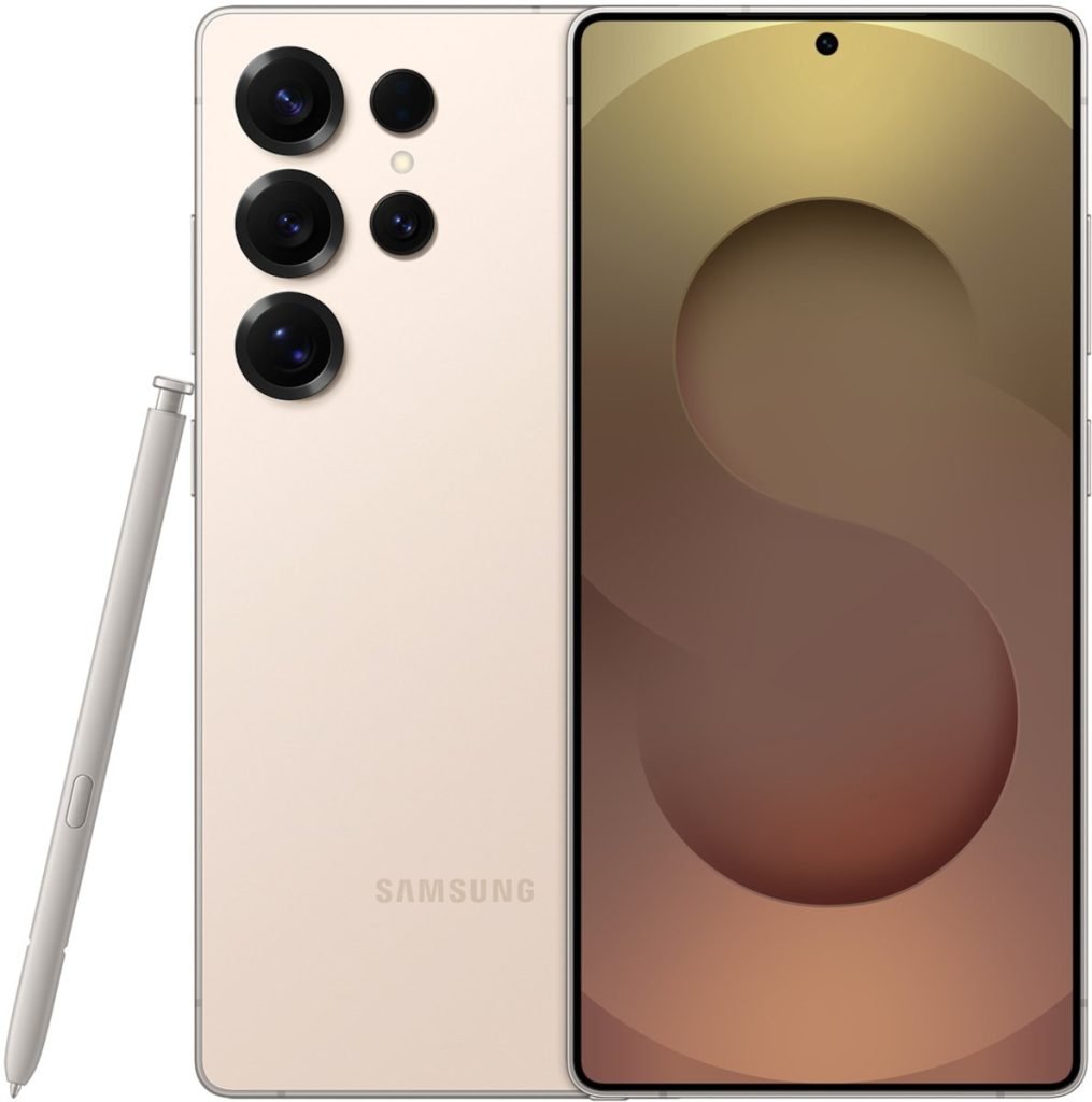 Samsung Galaxy S25 Ultra 5G - 1TB - Titanium PinkGold – voor- en achteraanzicht