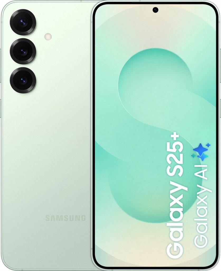 Samsung Galaxy S25 5G - 256GB - Mint – voor- en achteraanzicht