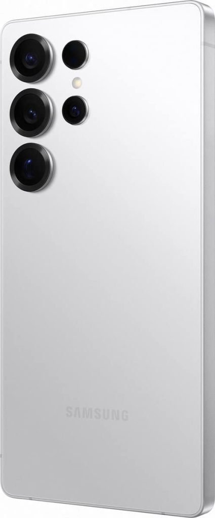 Samsung Galaxy S25 Ultra 5G - 256GB - Titanium White Silver – achteraanzicht