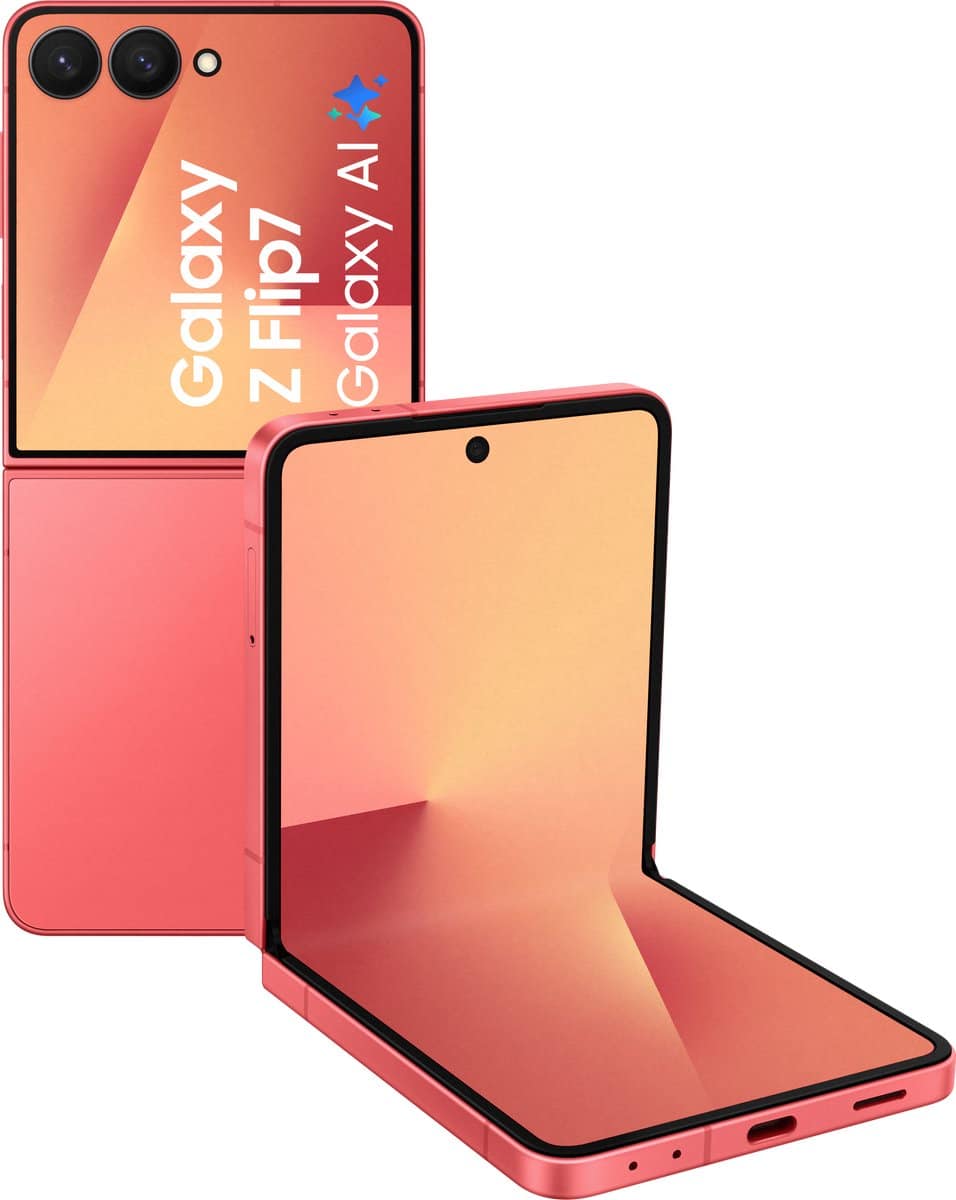 Samsung Galaxy Z Flip7 - 512GB - Jet Black – voor- en achteraanzicht