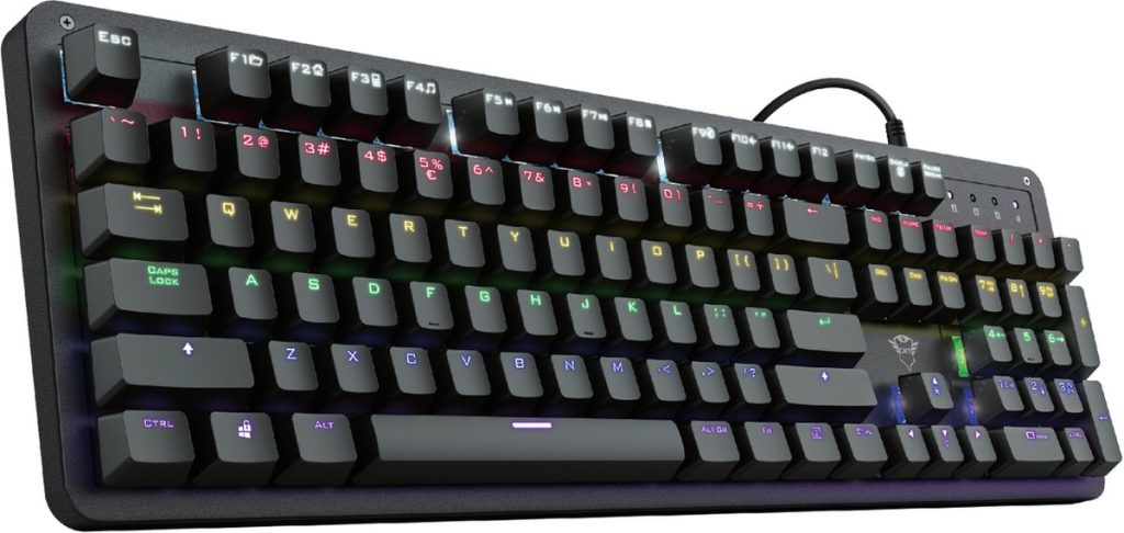 trust gxt 1863 thaz – gaming toetsenbord – rgb – mechanisch
