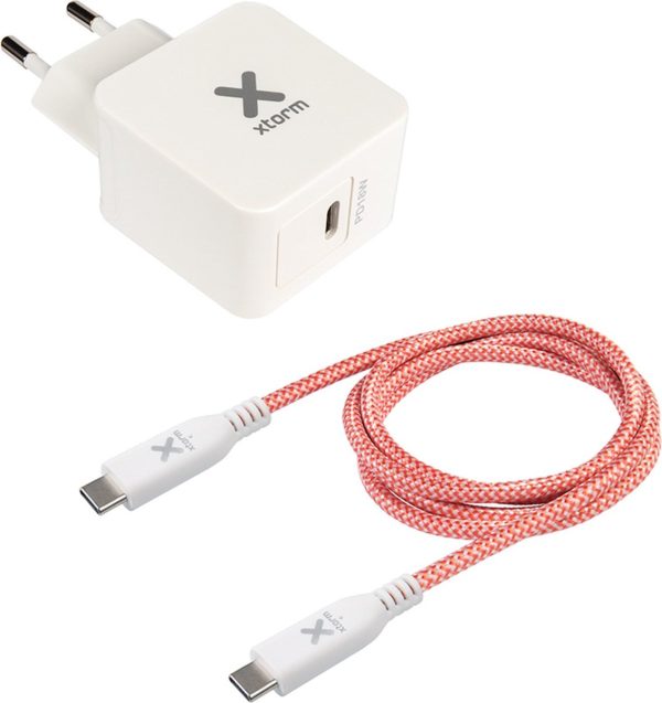 Xtorm AC Adapter USB-C + USB-C kabel Power Delivery - 18W