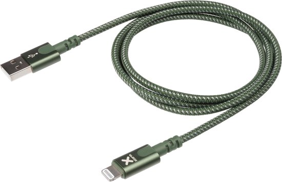 xtorm usb naar lightning kabel – 1 meter – groen
