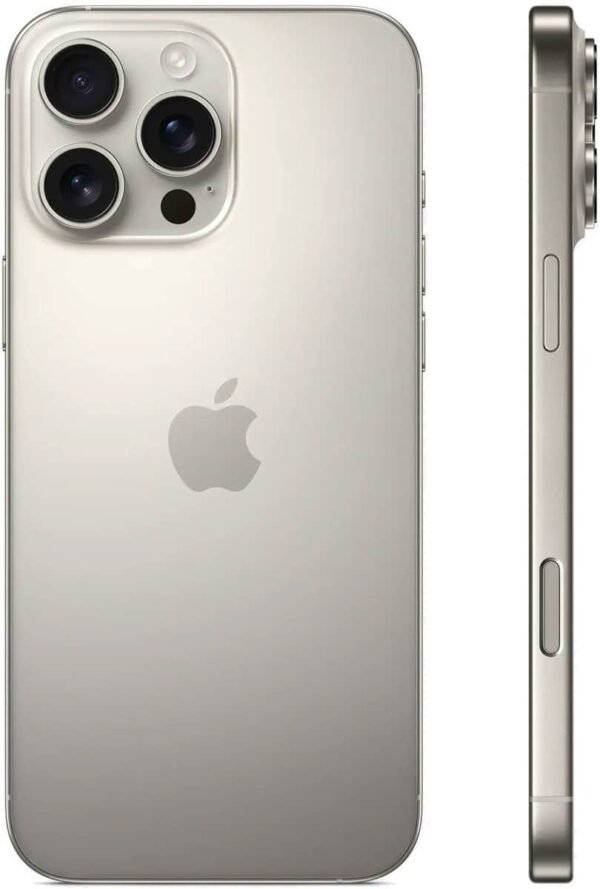 Apple iPhone 16 Pro Max – 256GB – Natural Titanium – achteraanzicht