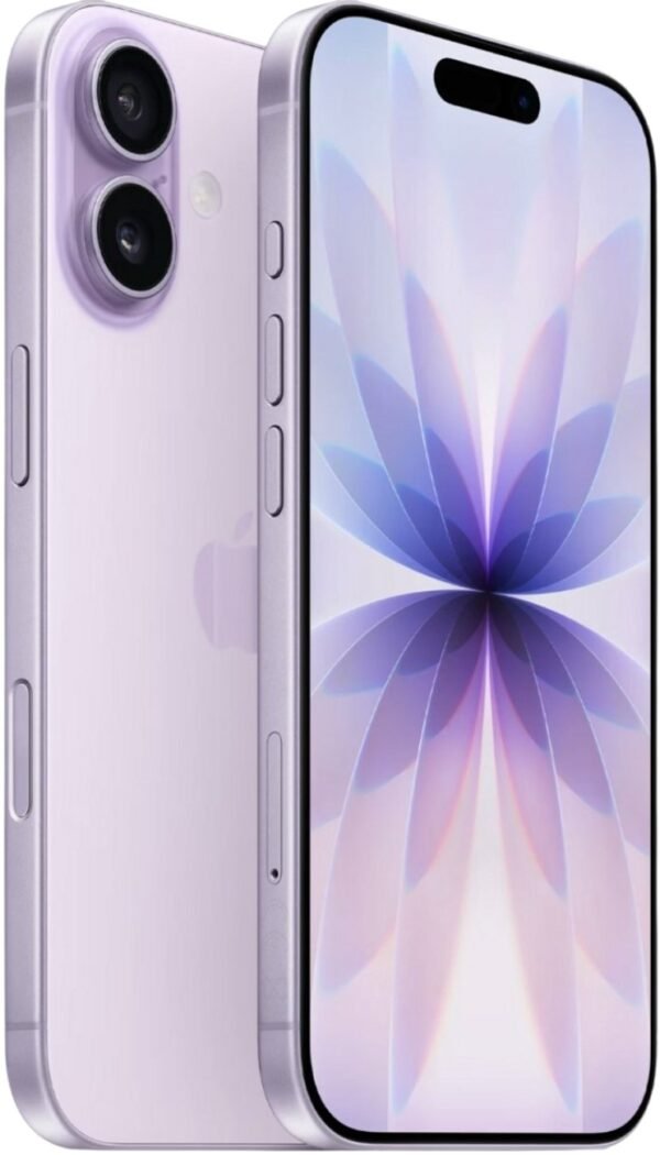 Apple iPhone 17 - 256GB - Lavender – voor- en achteraanzicht