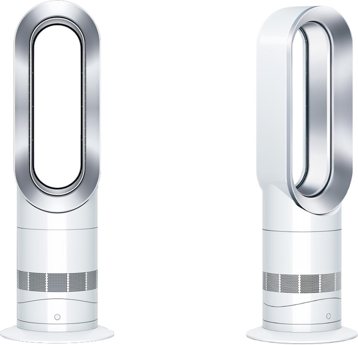 Dyson AM09 Hot & Cool – Ventilator & Verwarming – Wit/Zilver – vooraanzicht
