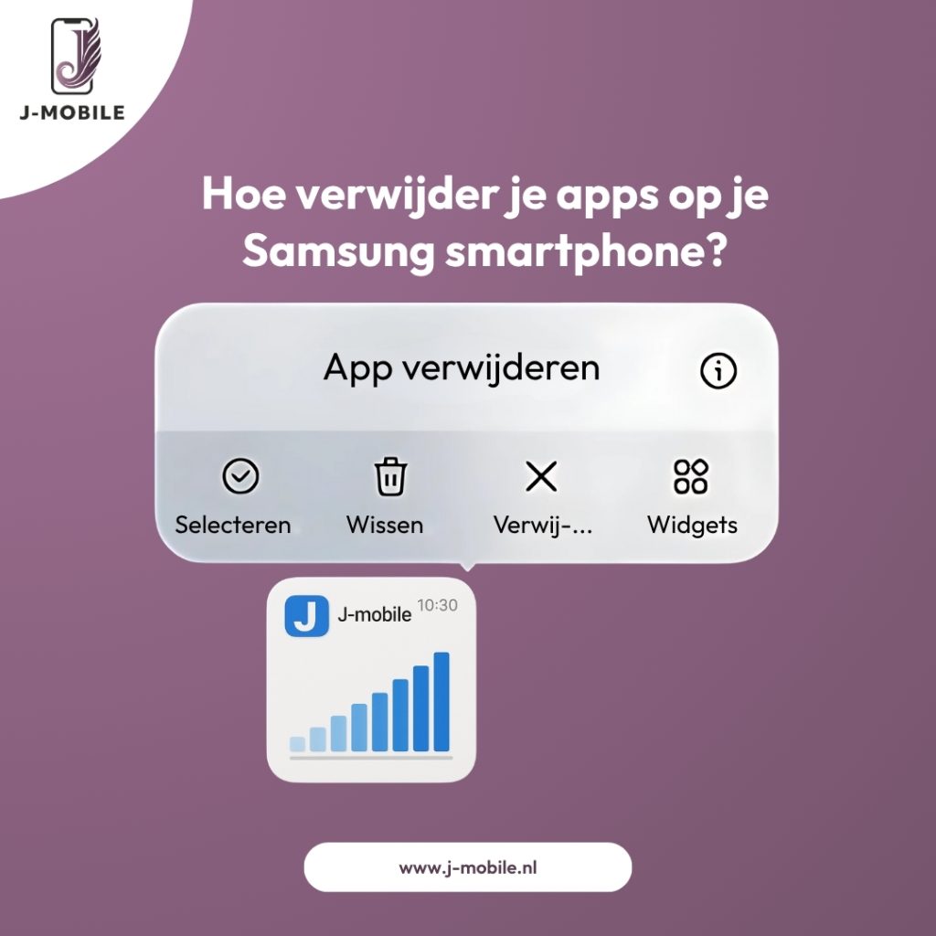 hoe verwijder je apps op je samsung smartphone