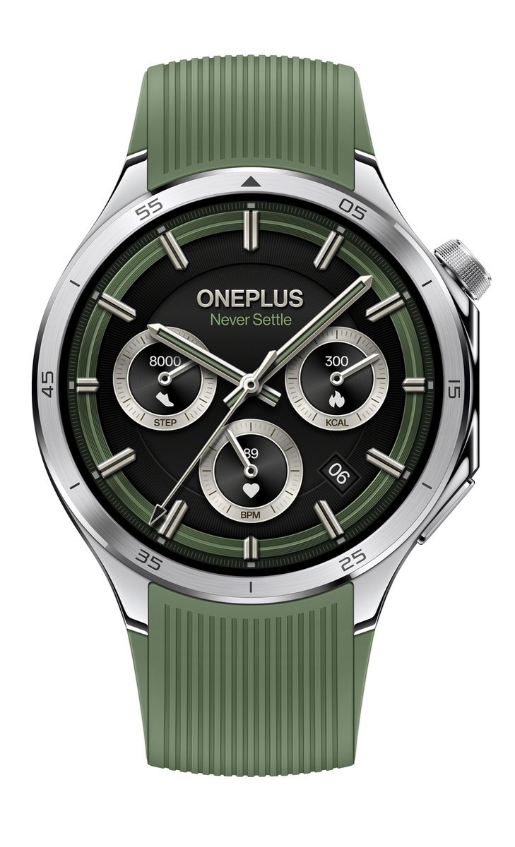 OnePlus Watch 3 - Emerald Titanium – vooraanzicht
