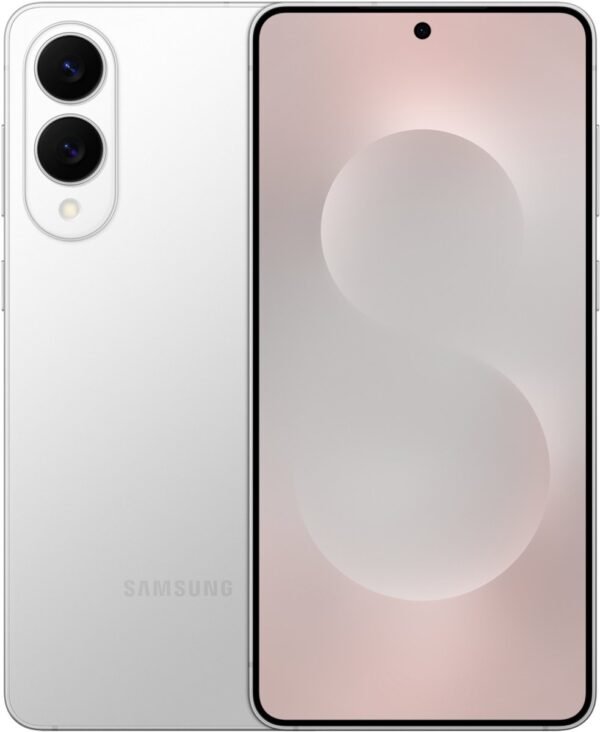 Samsung Galaxy S25 Edge - 256GB - Titanium Silver – voor- en achteraanzicht