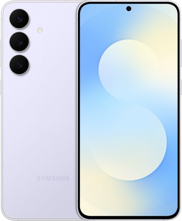 Samsung Galaxy S25 FE - 128GB - Icy Blue – voor- en achteraanzicht