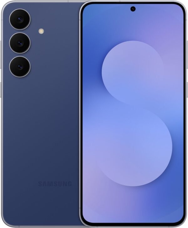 Samsung Galaxy S25 FE - 128GB - Navy – voor- en achteraanzicht