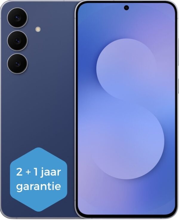 Samsung Galaxy S25 FE - 256GB - Navy – voor- en achteraanzicht