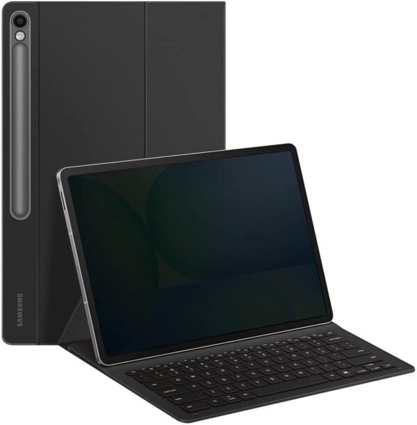 Samsung Galaxy Tab S10 FE+ BookCover Keyboard – AI – Zwart – zijaanzicht