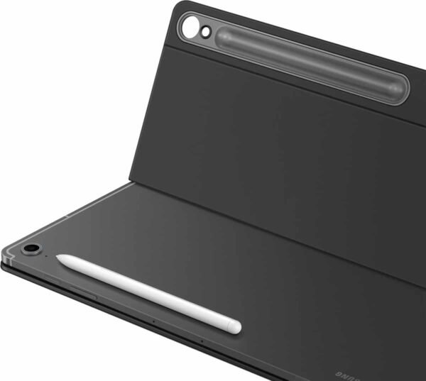 Samsung Galaxy Tab S10 FE+ BookCover Keyboard – AI – Zwart – zijaanzicht