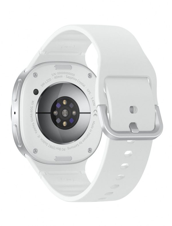 Samsung Galaxy Watch8 - smartwatch - 44mm - Silver – achteraanzicht