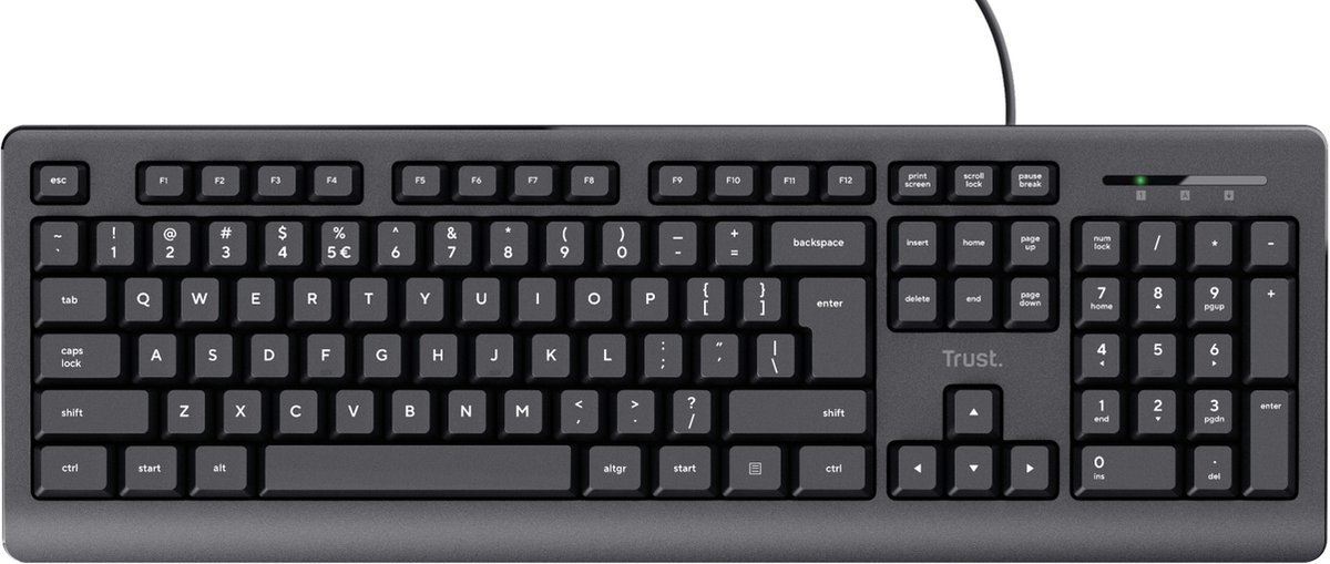 Trust Taro – Bedraad Toetsenbord – QWERTY – Zwart