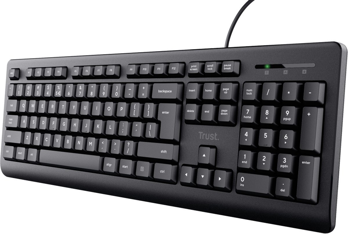 Trust Taro – Bedraad Toetsenbord – QWERTY – Zwart