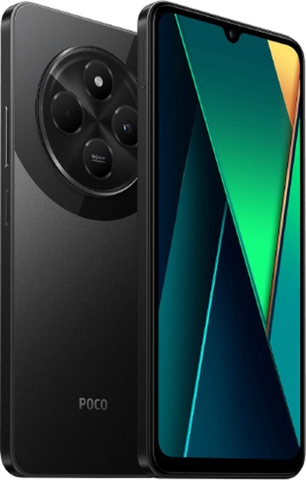 Xiaomi POCO C75 – 6GB/128GB – Black – voor- en achteraanzicht