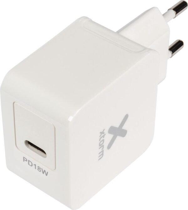 Xtorm AC Adapter USB-C + USB-C kabel Power Delivery - 18W