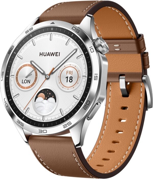 HUAWEI WATCH GT 4 - 46 MM - Bruin Leder Horlogeband