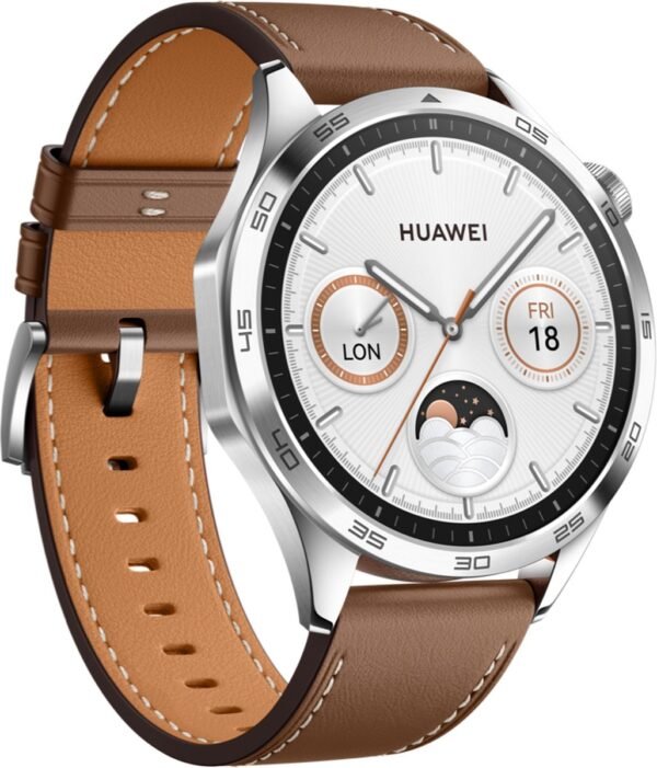 HUAWEI WATCH GT 4 - 46 MM - Bruin Leder Horlogeband
