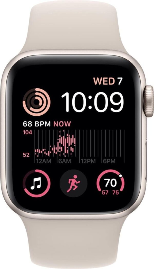 Apple Watch SE 2022 - 40mm - Starlight - Sportband S/M