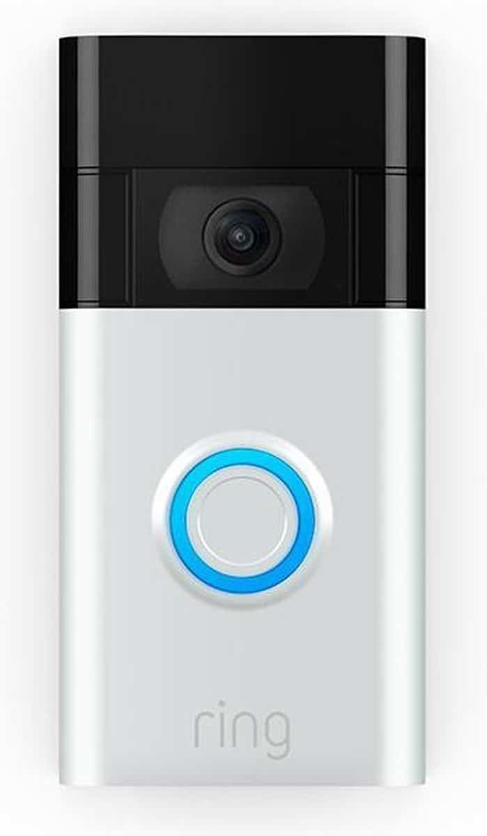 Ring Video Deurbel (2de generatie) - Draadloos - 1080p HD-video - Zilver