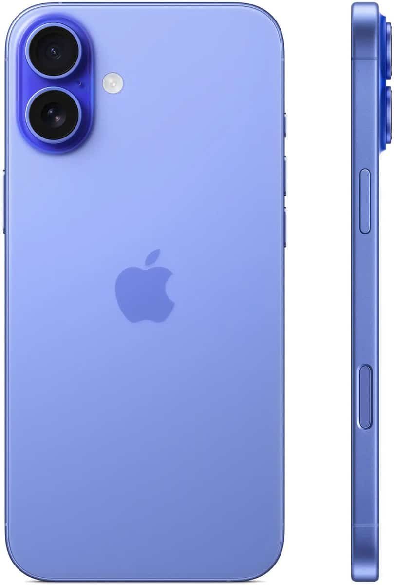 Apple iPhone 16 Plus - 512GB - Blauw – achteraanzicht