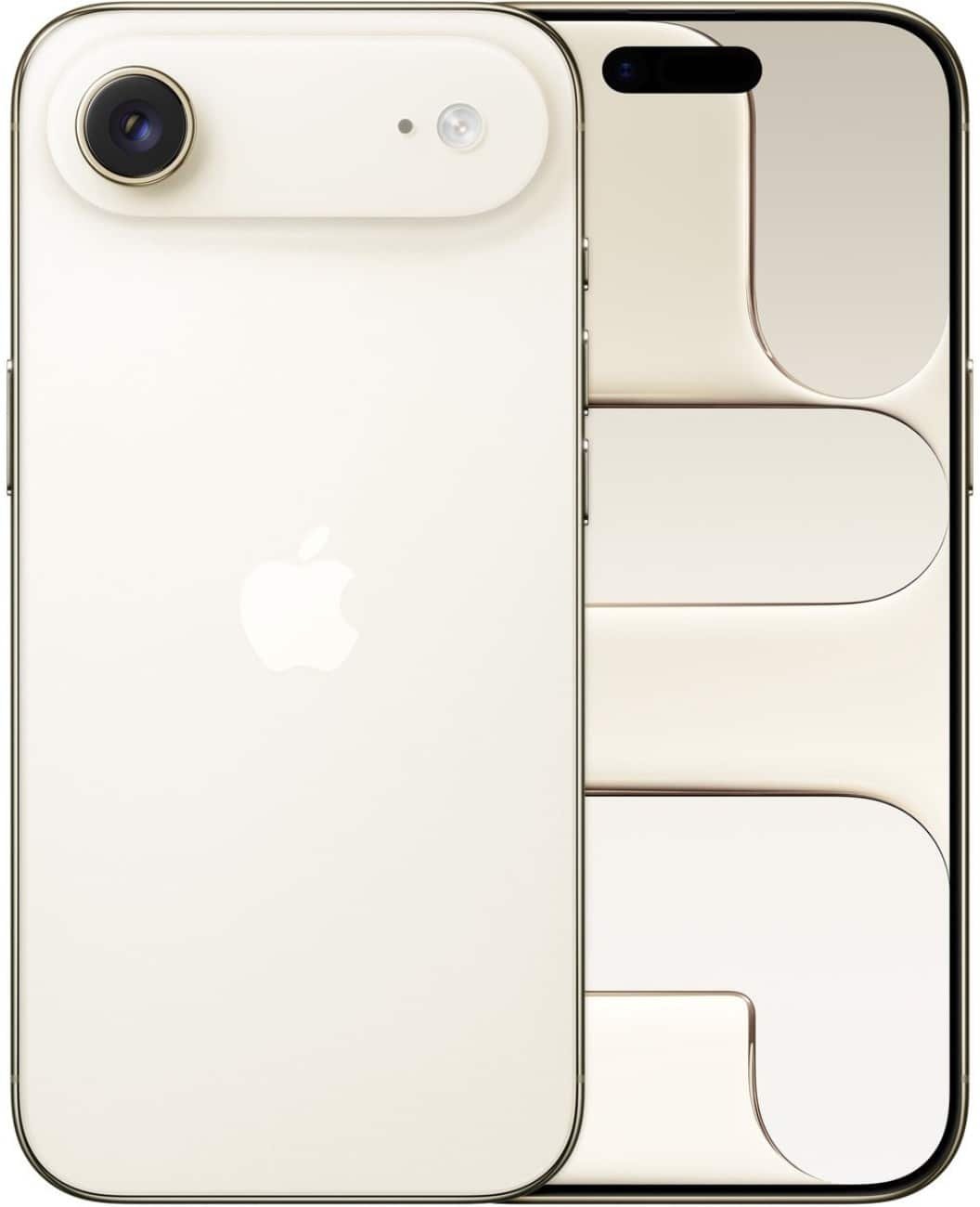 Apple iPhone Air - 256GB - Light Gold – voor- en achteraanzicht