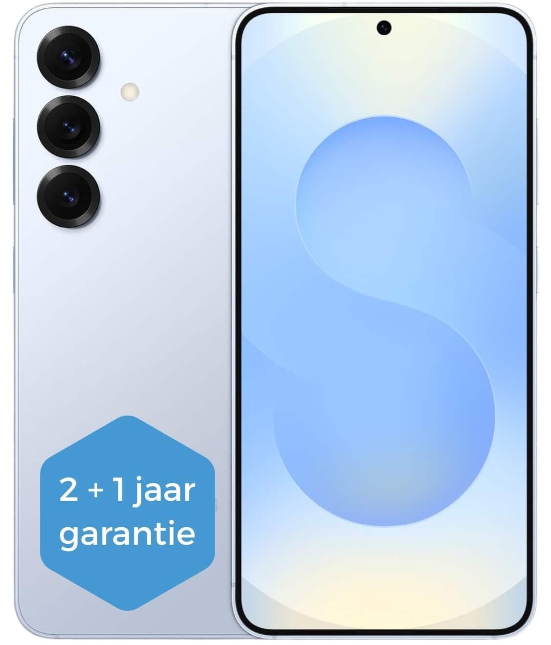 Samsung Galaxy S25 5G - 128GB - Blueblack – voor- en achteraanzicht