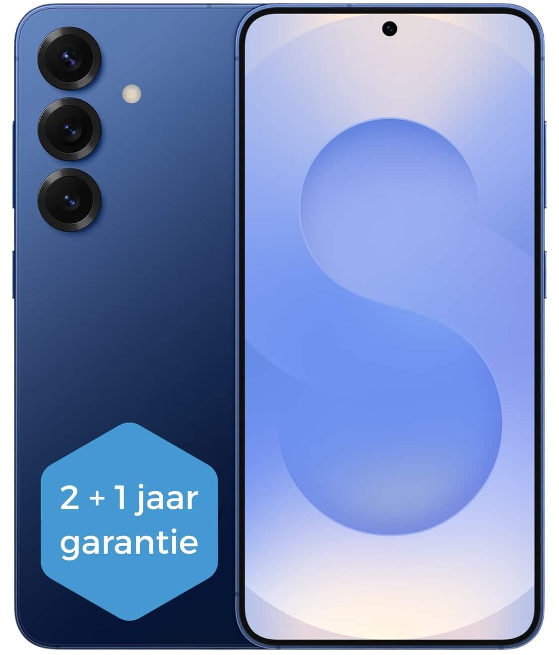 Samsung Galaxy S25 5G - 128GB - Blueblack – voor- en achteraanzicht