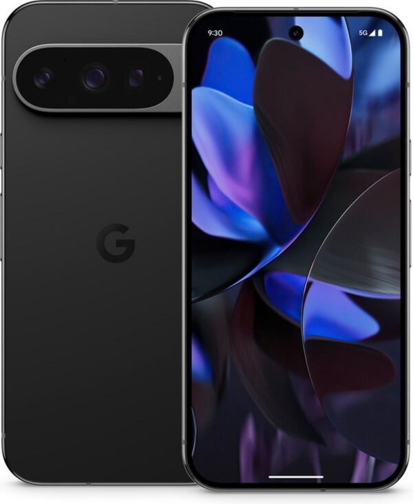 Google Pixel 9 Pro - 128GB - Zwart – voor- en achteraanzicht