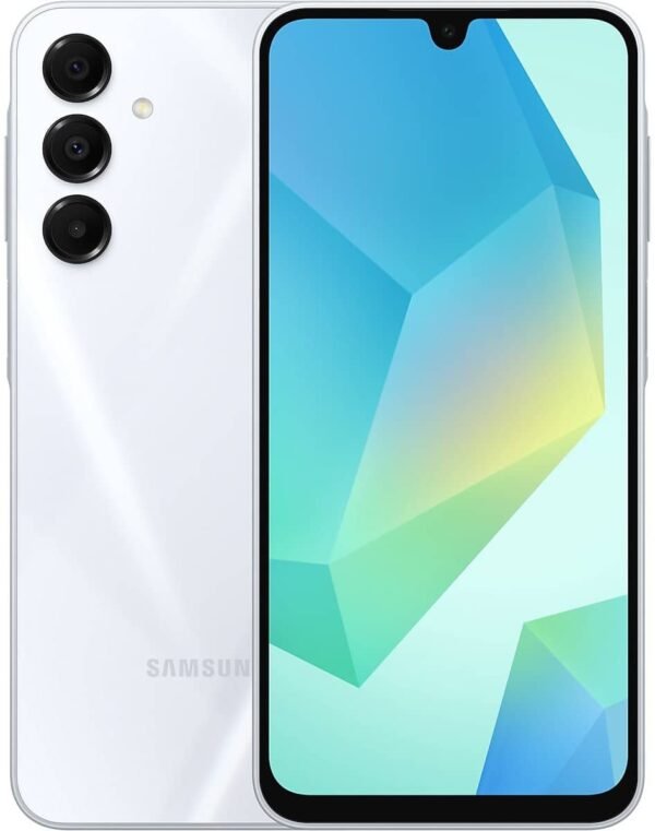 Samsung Galaxy A16 5G - 128GB - Licht Grijs – voor- en achteraanzicht