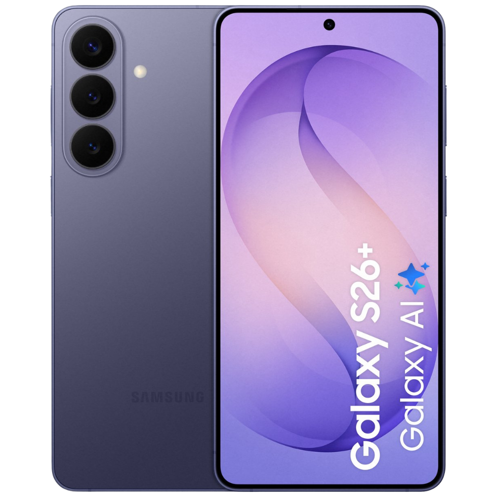 Samsung Galaxy S26 Plus - 512GB - Cobalt Violet – voor- en achteraanzicht