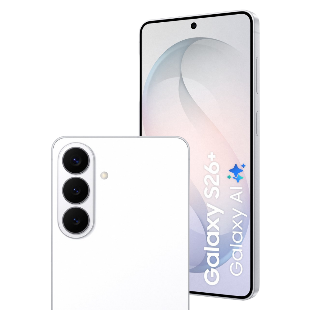 Samsung Galaxy S26 Plus - 512GB - White – voor- en achteraanzicht