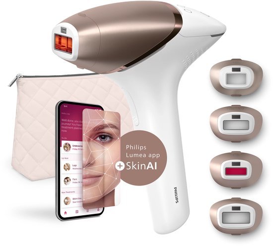 Philips Lumea IPL 9900 Series - IPL Ontharingsapparaat - AI haarvermindering analyse - 4 opzetstukken - BRI951/01 — extra foto 9