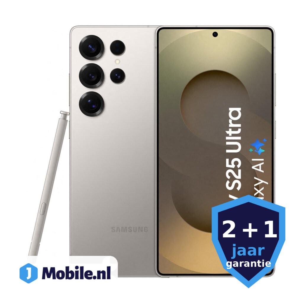 Samsung Galaxy S25 Ultra 5G – 256GB – Titanium Gray – voor- en achteraanzicht