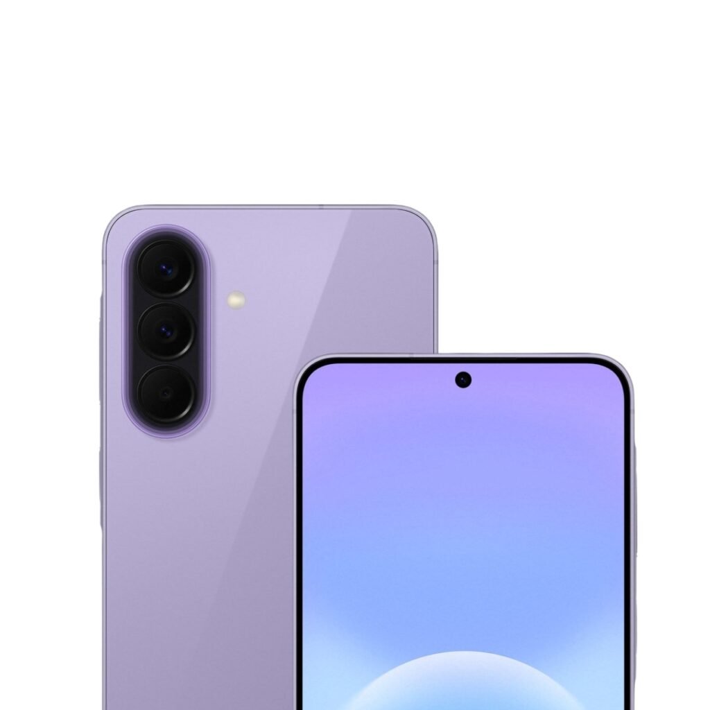 Samsung Galaxy A57 5G - 512GB - Awesome Lilac – voor- en achteraanzicht