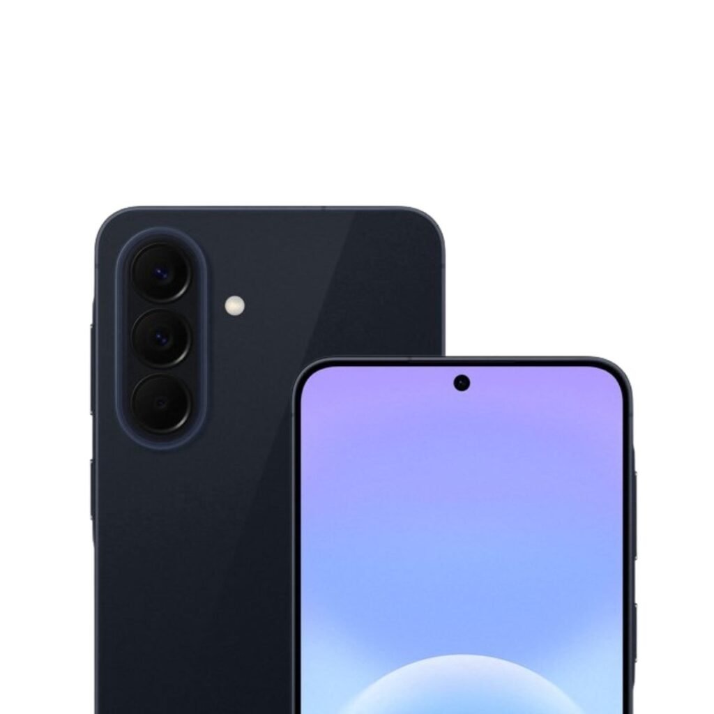 Samsung Galaxy A57 5G - 512GB - Navy – voor- en achteraanzicht