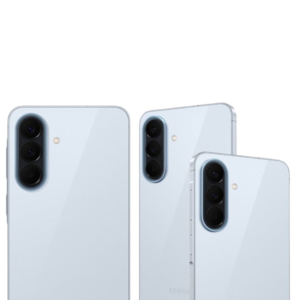 Samsung Galaxy A57 5G - 512GB - Lichtblauw – achteraanzicht
